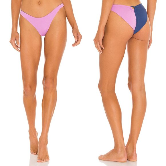 NWT l*space Mercury Back Ring Detail Color Block Bikini Bottom in Indigo… - Picture 1 of 5